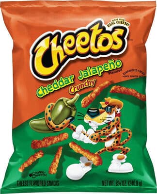 Cheddar Jalapeno Flavored Crunchy Cheese Flavored Snacks