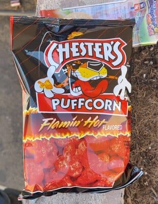 Flamin' Hot Puffcorn Flavored Snacks