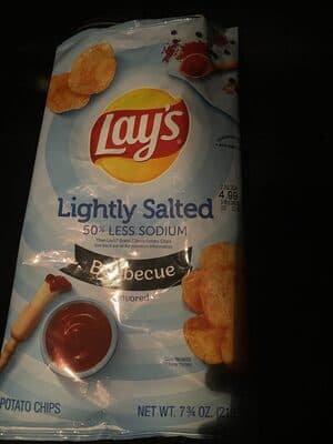 Barbecue Flavored Lightly Salted Potato Chips