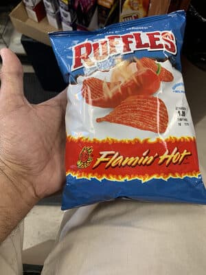 Flamin' Hot Flavored Potato Chips