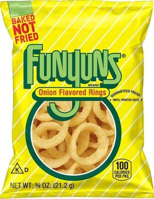 Whole grain snacks onion flavored