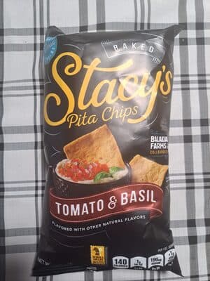 Tomato & Basil Pita Chips