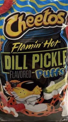 Flamin' Hot Dill Pickle Flavored Puffs