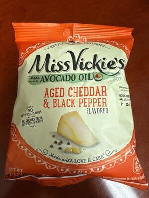 Aged Cheddar & Black Pepper Flavored Tortilla Chips