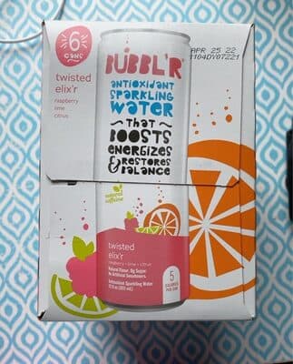 Raspberry Lime Citrus Flavor Antioxidant Sparkling Water