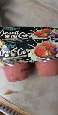 Strawberry Creme Dessert On The Go