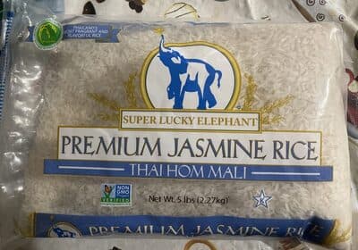 Super Lucky Elephant, Long Grain Fragrant Jasmine Rice