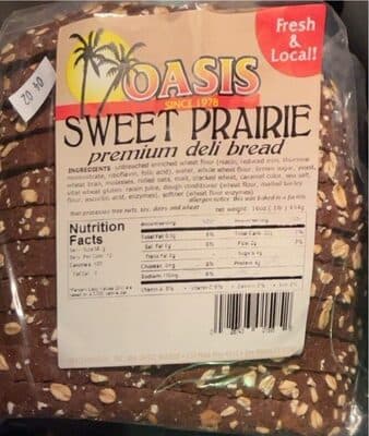 Sweet prairie premium deli bread