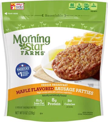 Maple Flavored Veggie Sausage Patties