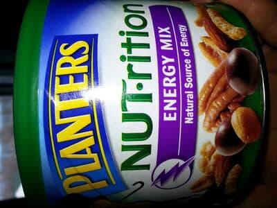 Energy Mix Almonds, Honey Roasted Peanuts, Honey Roasted Sesame Sticks, Candy Coated Dark Chocolate Covered Soynuts, Walnuts, Pecans