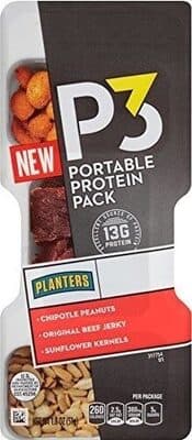 Chipotle Peanuts, Sunflower Kernels, Original Beef Jerky Portable Protein Pack