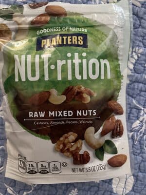 Raw Mixed Nuts Cashews, Almonds, Pecans, Walnuts