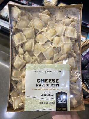 Whole Foods Market, Cheese Ravioletti