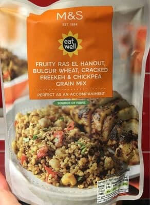 Fruity Ras el hanout, Bulgur wheat, cracked freekeh & chickpea grain mix