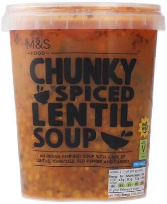 Spicy Tomato & Lentil Souper Soup
