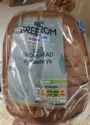 Free From Sliced Brown Bread