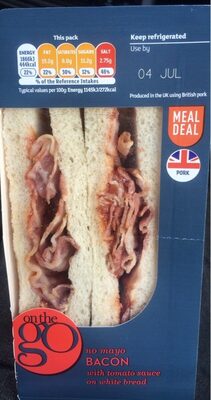 Sandwich Bacon y Tomate