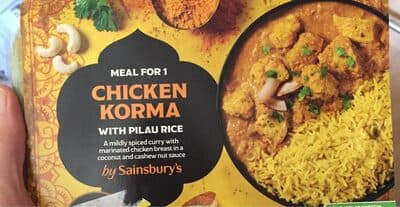 Chicken Korma With Pilau Rice