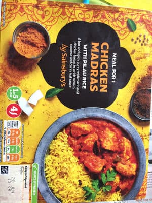 Sainsbury Chicken Madras With Pilau Rice Meal