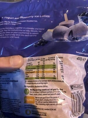 Frozen blueberries