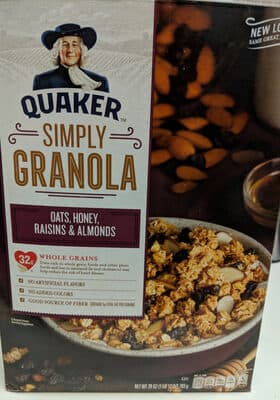 Oats, Honey, Raisins & Almonds Simply Granola