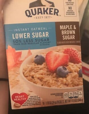 Maple & Brown Sugar Flavor Instant Oatmeal