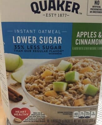 Apples & Cinnamon Flavor Instant Oatmeal
