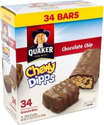 Chocolate Chip Chocolatey Covered Granola Bars