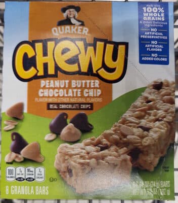 Peanut Butter Chocolate Chip Flavor Granola Bars