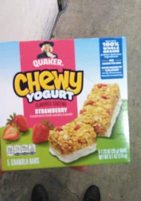 Strawberry Flavor Yogurt Flavored Coating Granola Bars