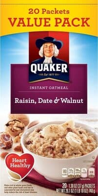Raisin, Date & Walnut Instant Oatmeal