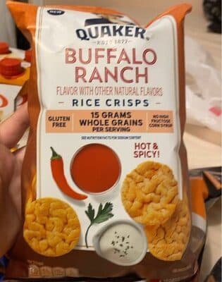 Hot & Spicy! Buffalo Ranch Flavor Rice Crisps