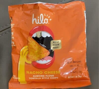 Nacho Cheese Almond Flour Tortilla Style Chips