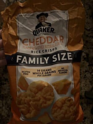 Quaker Rice Crisps Cheddar