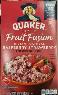 Fruit Fusion Instant Oatmeal - Raspberry Strawberry