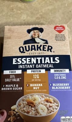 Essentials Instant Oatmeal