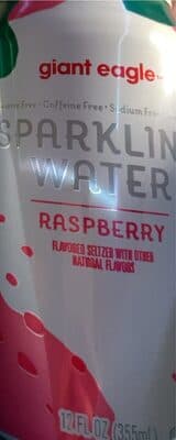 Raspberry Flavored Seltzer Sparkling Water