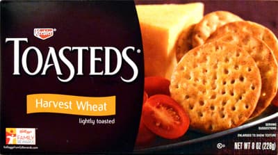 Lightly Toasted Crackers, Harvest Wheat