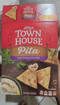 Mediterranean Herb Pita Oven Baked Crackers