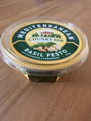Mediterranean Basil Pesto Chunky Dip