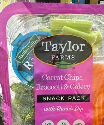 Carrot Chips, Broccoli & Celery Snack