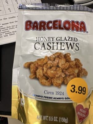 Honey Glazed Cashews