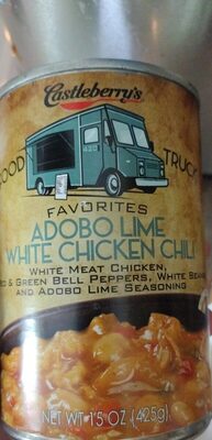 Adobo lime white chicken chili