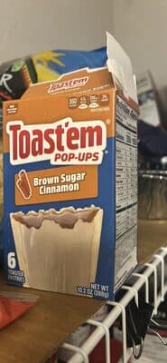 Toast'Em Pop-Ups Toaster Pastries Brown Sugar Cinnamon