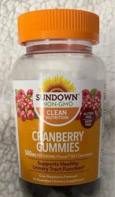 Sundown Cranberry Gummies