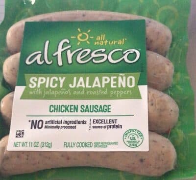 Spicy Jalapeno With Roasted Peppers Chicken Sausage
