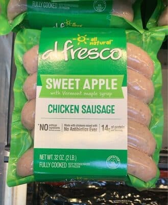 Sweet Apple With Vermont Maple Syrup Chicken Sausage