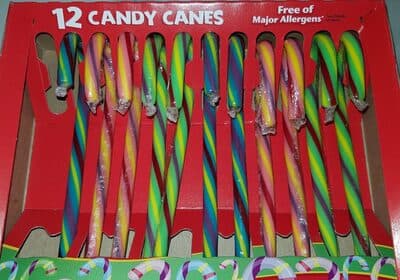Blu Raspberry, Watermelon, Cherry Candy Canes