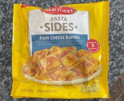 Bertolli pasta sides four cheese ravioli