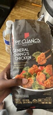 General Chang's Battered Chicken Breast with a Sweet Chili Sauce, Broccoli and Red Bell Peppers
